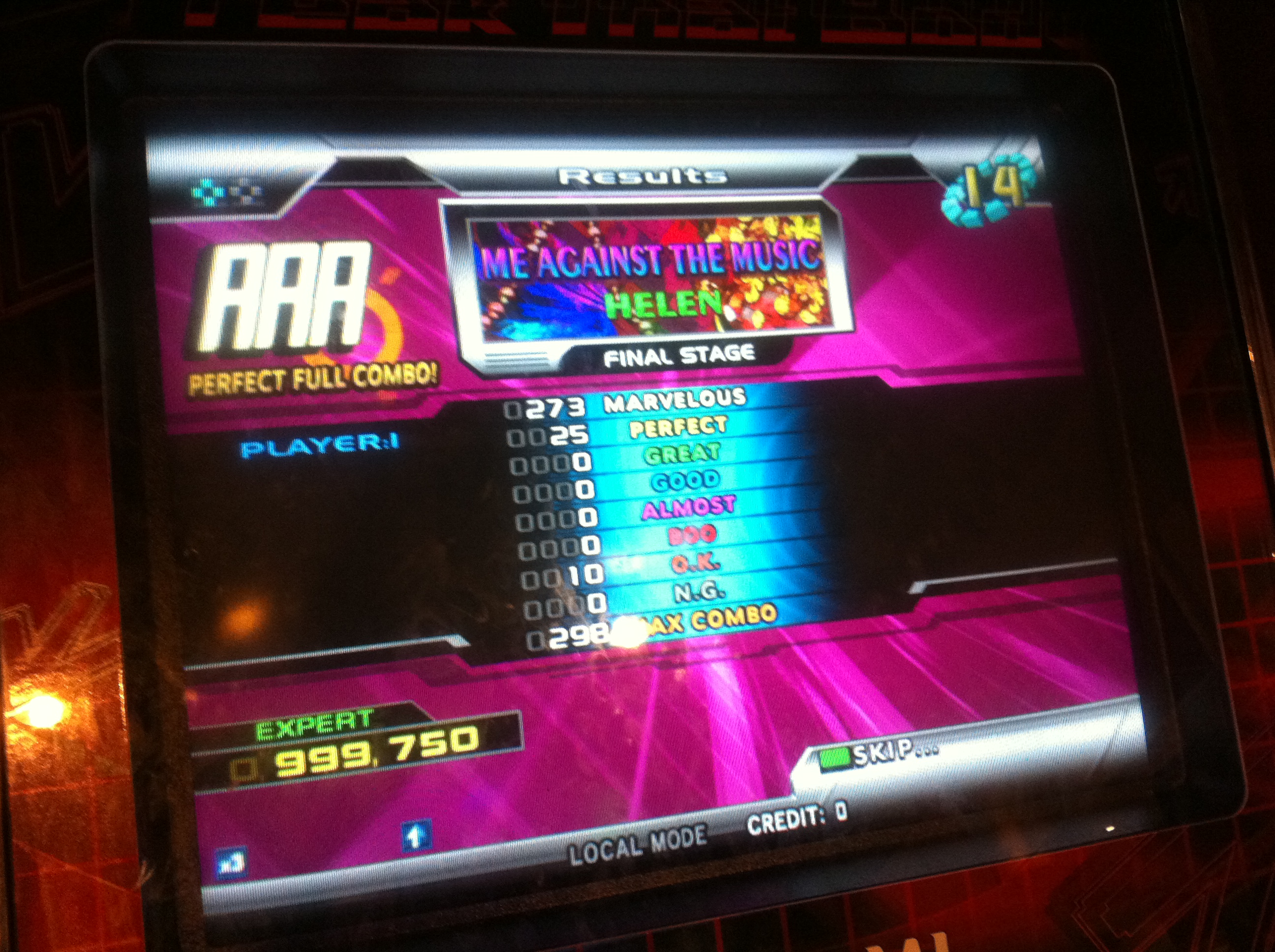 Kon - ME AGAINST THE MUSIC (Expert) AAA on DDR SuperNOVA 2 (North America)